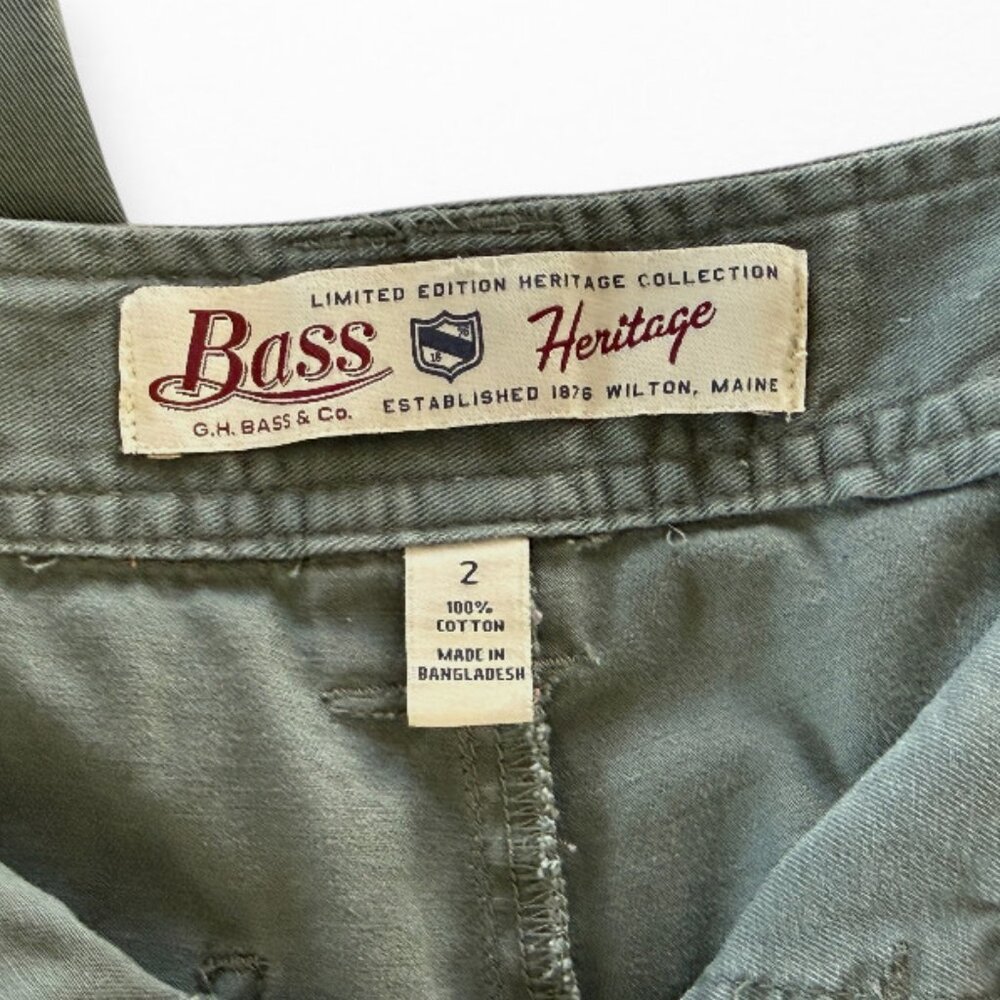 Bass & Co Herritage Collection Limmited Ed 100% Cotton Chino Wide Legs Pants - Picture 6 of 8